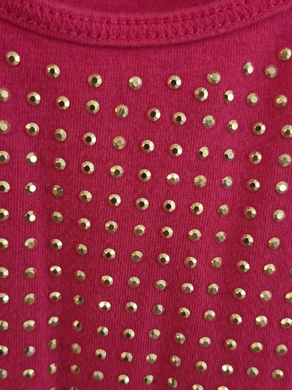 Jennifer Lopez Pink Rhinestone Studded Racerback Tank - Picture 2 of 3